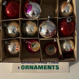 Shiny Bright Mercury Glass Christmas Bulb Ornaments